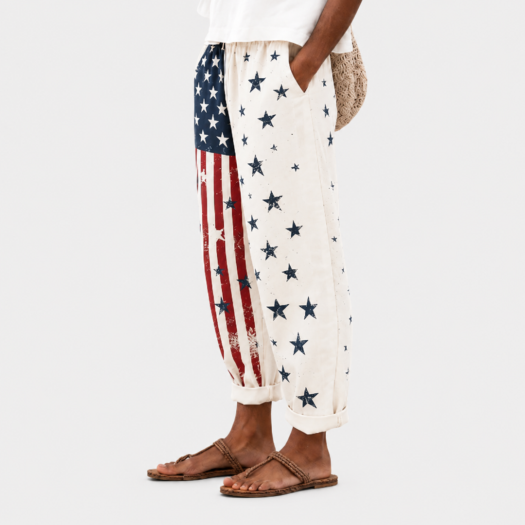 Pantalon Étoiles et Rayures