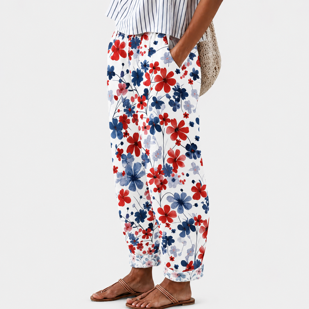 Pantalons Relaxed Coastal Bloom