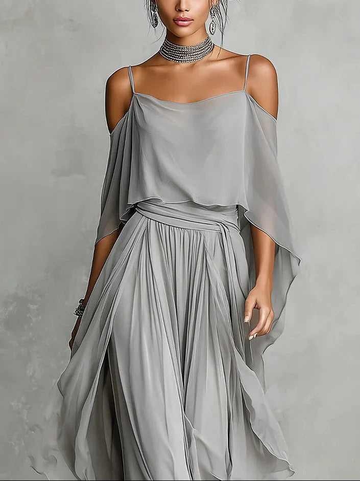 Isabel | Flowy Grey Outfit